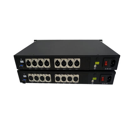 9/125u одиночный режим 8 направляет 3 Pin XLR сбалансировал аудио над конвертером волокна