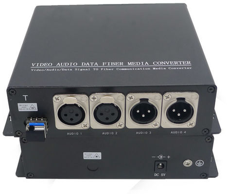 2 Pin XLR пути 3 сбалансировал сетноое-аналогов аудио над приемопередатчиком наполнителя волокна