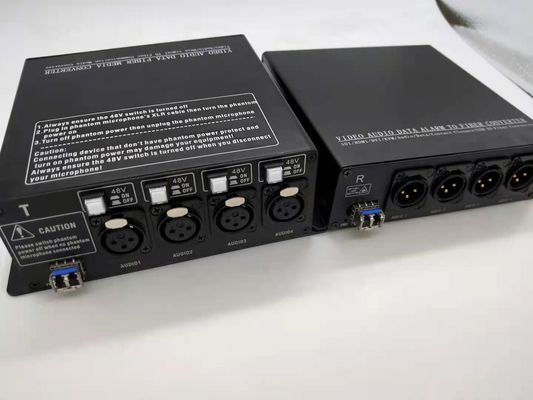 XLR цифров к конвертеру оптического волокна с Switchable фантомным электропитанием 48V