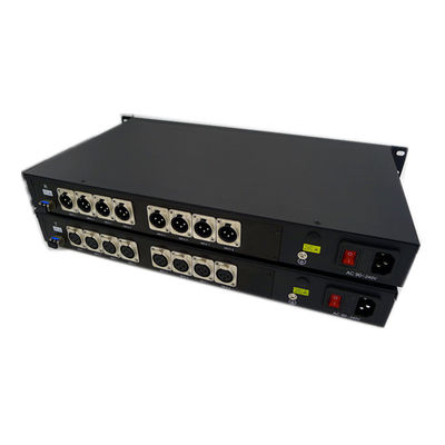 Сбалансированное аудио 8ch XLR к студии передачи конвертера волокна