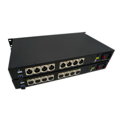 Сбалансированное аудио 8ch XLR к студии передачи конвертера волокна